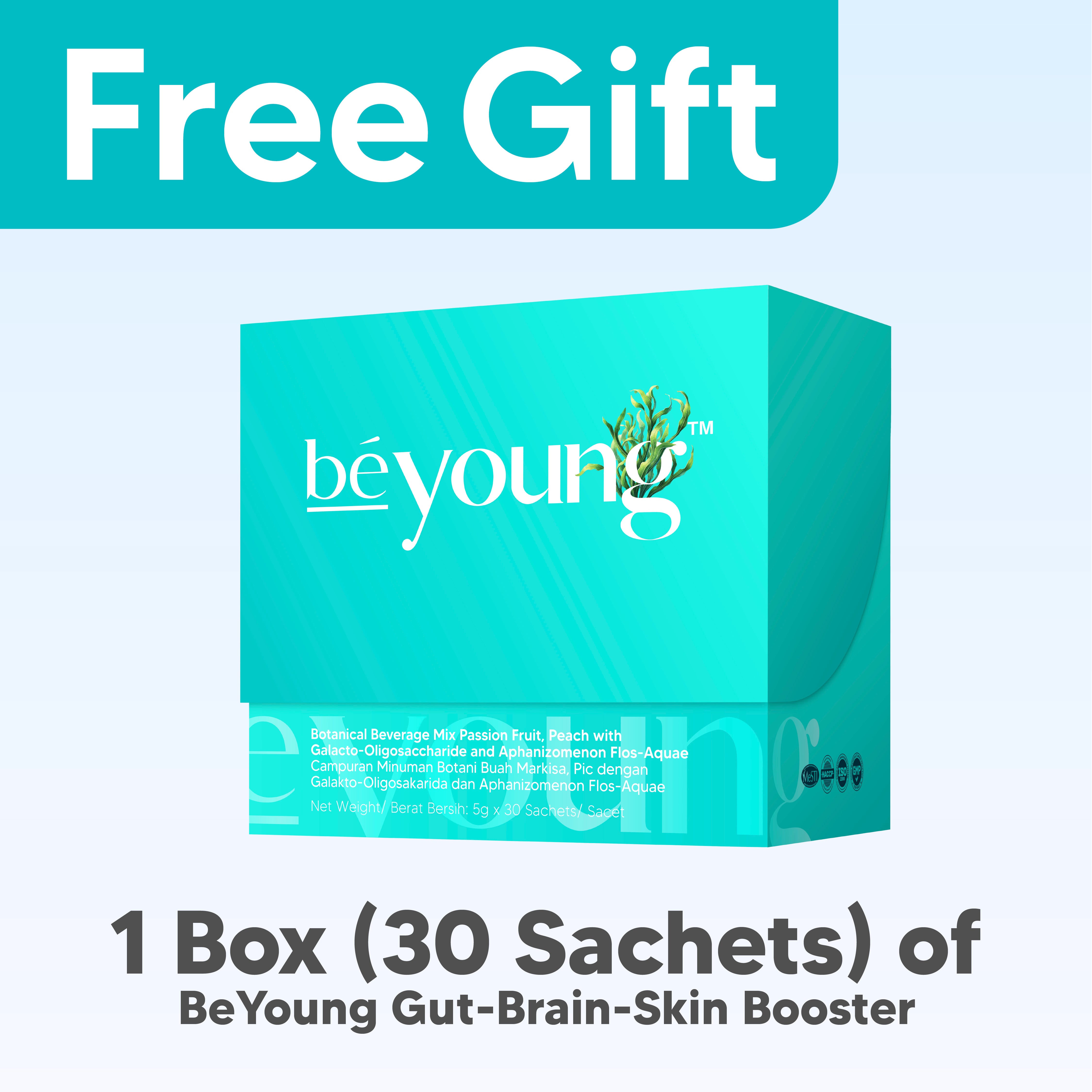 [Free Gift] 1 Box (30 Sachets) of BeYoung Gut-Brain-Skin Booster HK