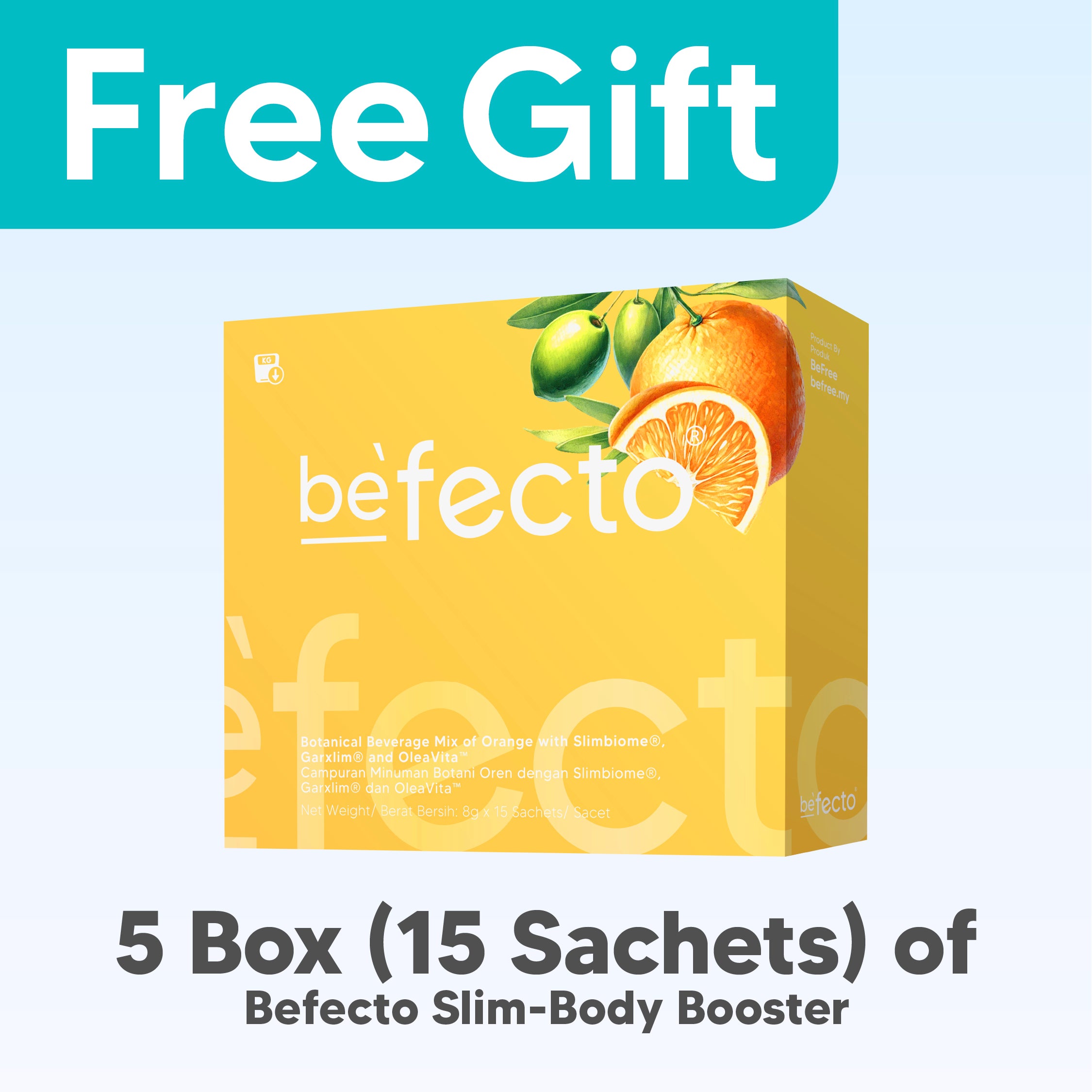 [Free Gift] 5 Box (15 Sachets) of Befecto HK