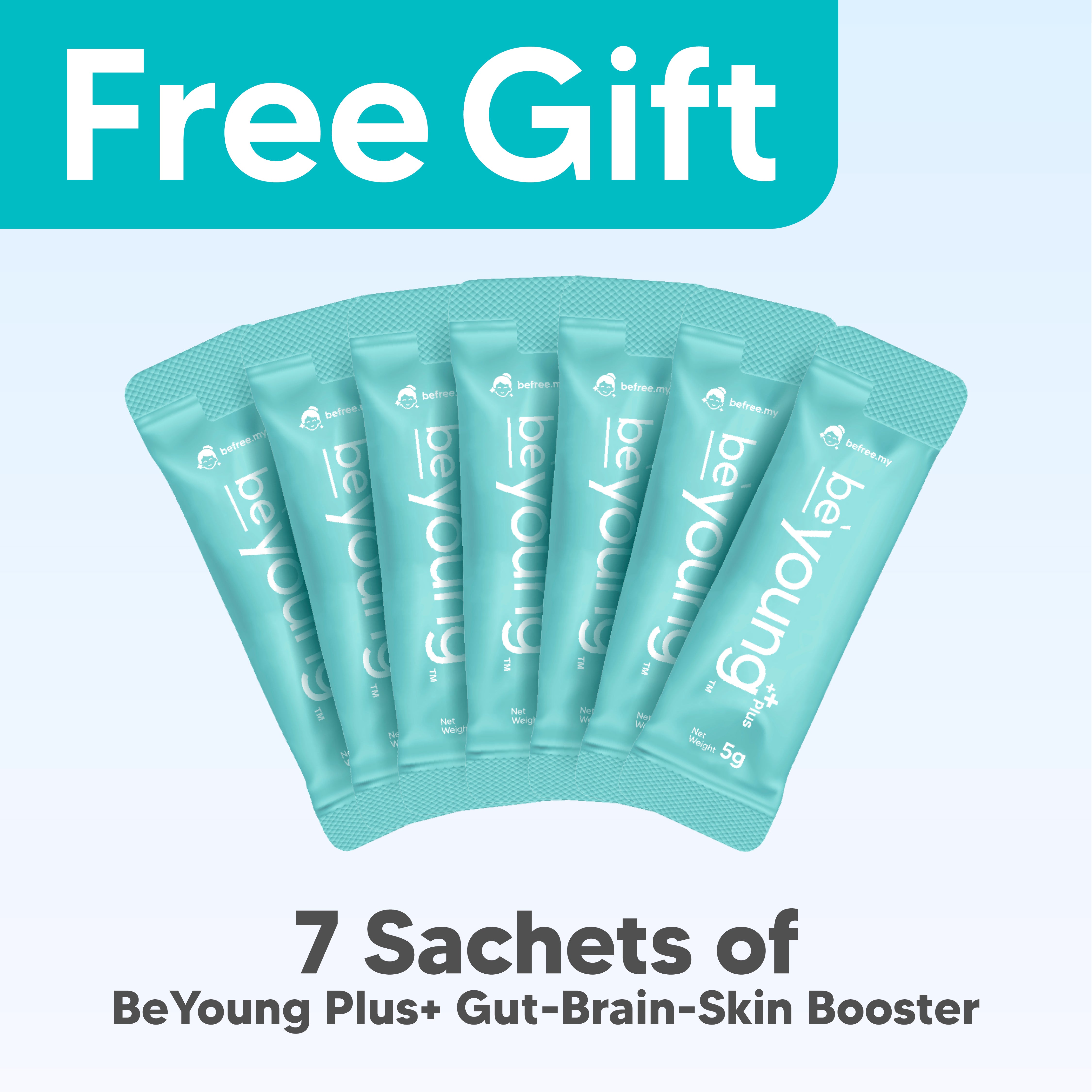[Free Gift] 7 Sachets of BeYoung Gut-Brain-Skin Booster MY
