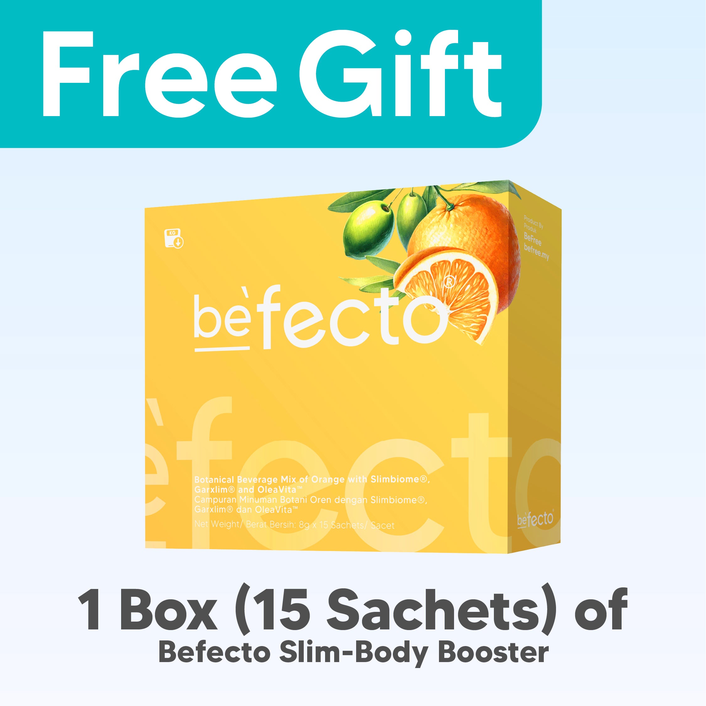 [Free Gift] 1 Box (15 Sachets) of Befecto Slim-Body Booster HK