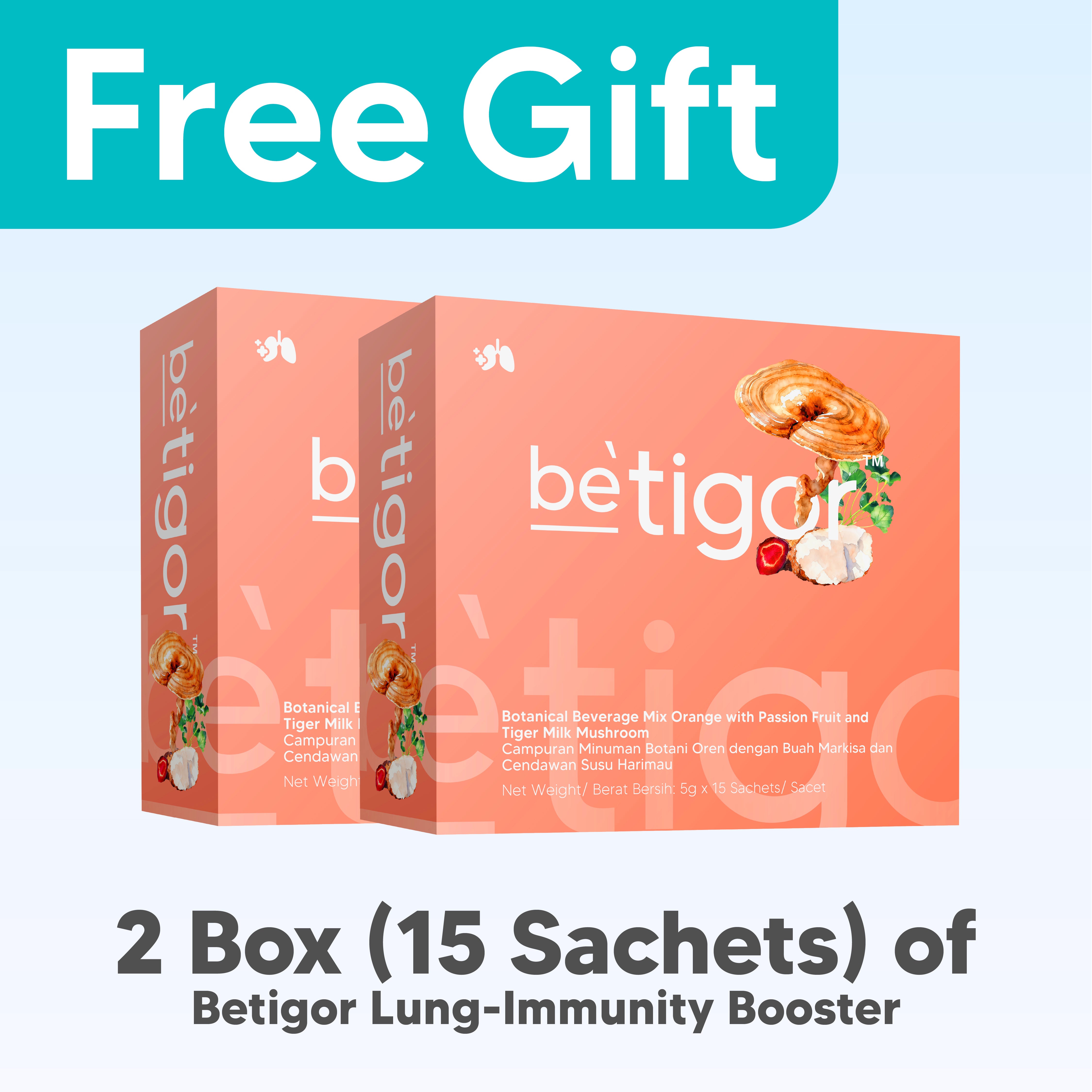 [Free Gift] 2 boxes (15 Sachets) of Betigor Tiger Eye-Immunity Booster SG