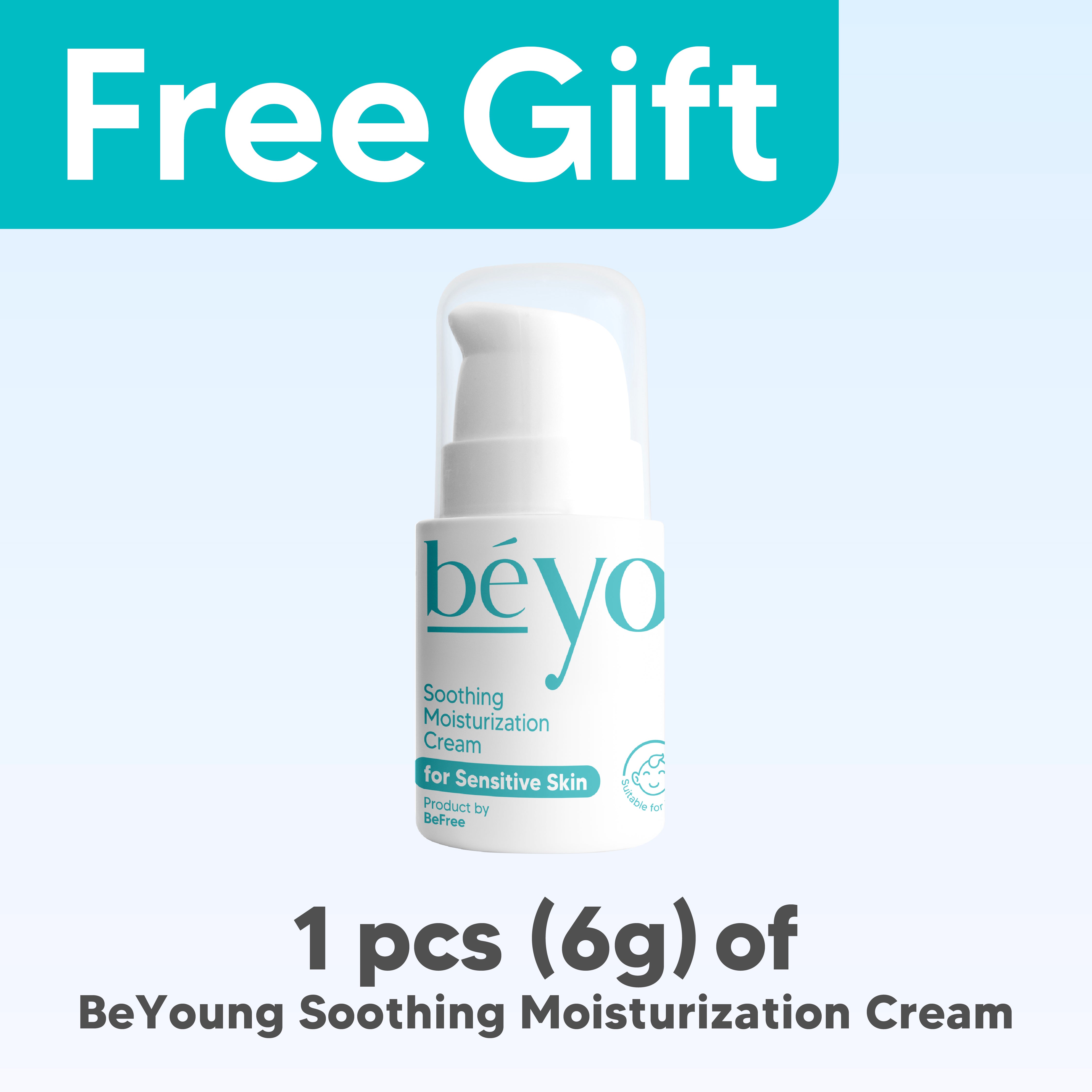 [Free Gift] 1 pcs (6g) of BeYoung Soothing Moisturization Cream HK