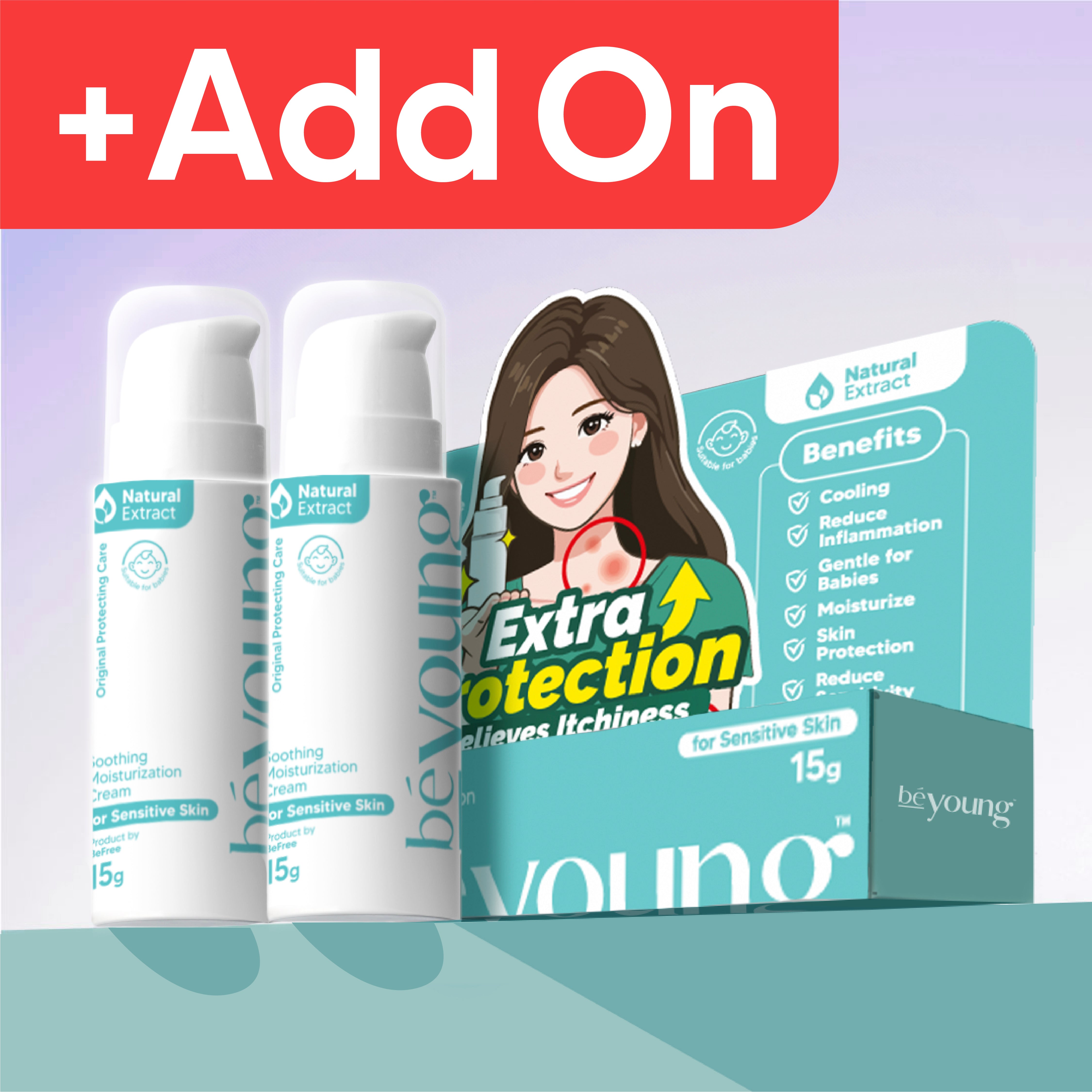 [+Add on] 2 pcs of BeYoung Soothing Moisturization Cream SG